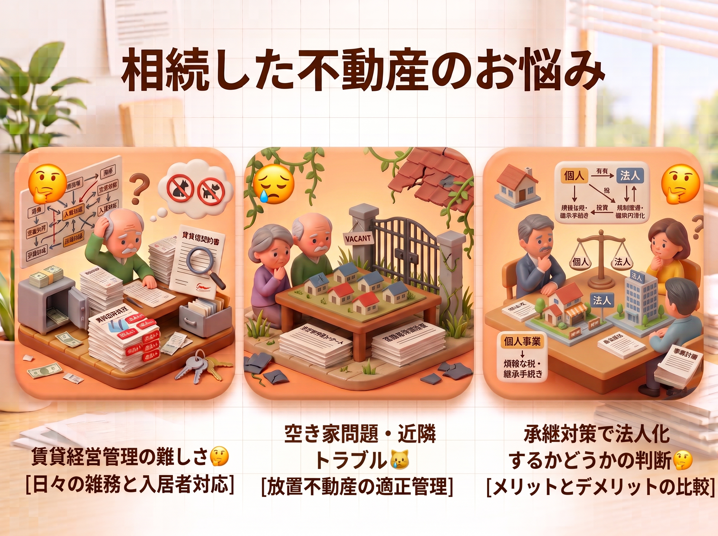 相続した不動産のお悩み